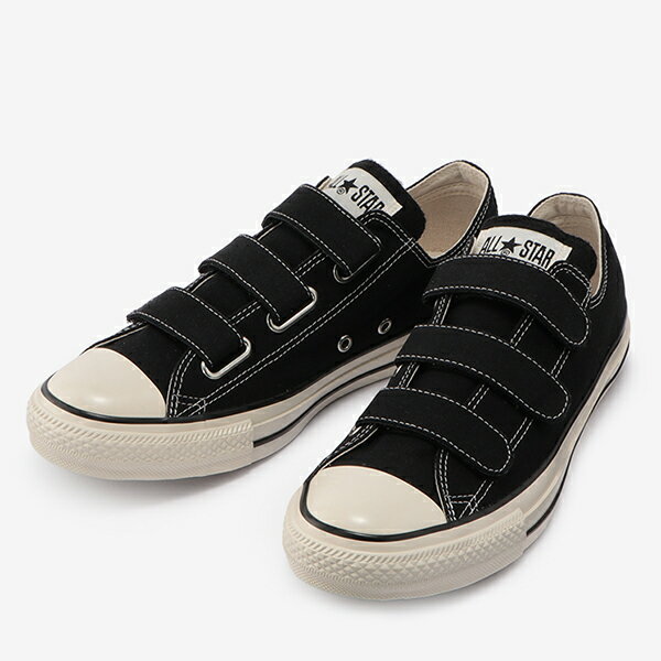 【2022春夏新作】コンバース ベルクロ スニーカー オールスター US オリジネーター V-3 ローカット ブラック 黒 CONVERSE ALL STAR US V-3 OX BLACK U.S. ORIGINATOR レディース メンズ チャックテイラー キャンバス マジックテープ