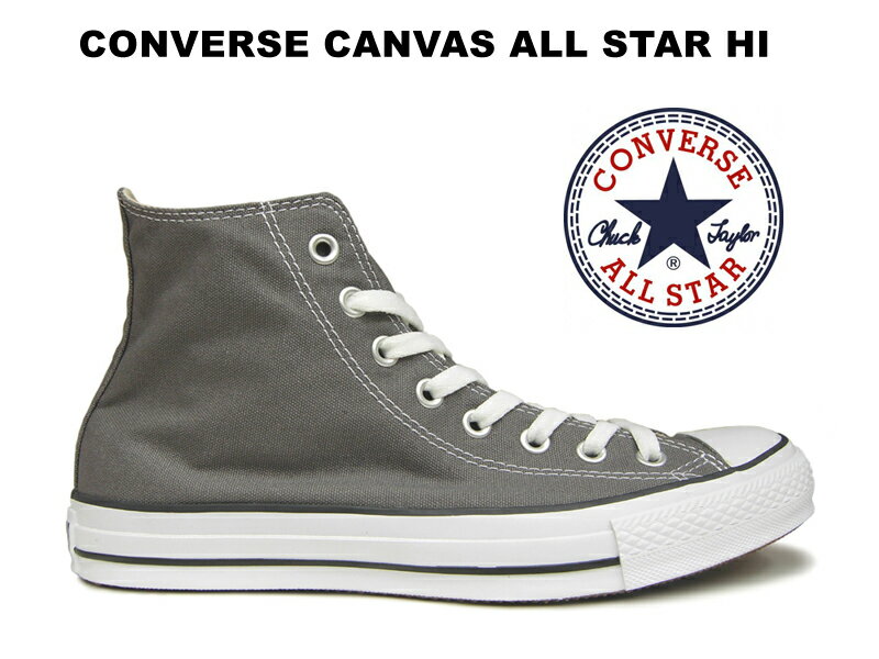 С ϥå 륹 CONVERSE CANVAS ALL STAR HI CHARCOAL 㥳 (졼) Х ǥ  ˡ 32066761