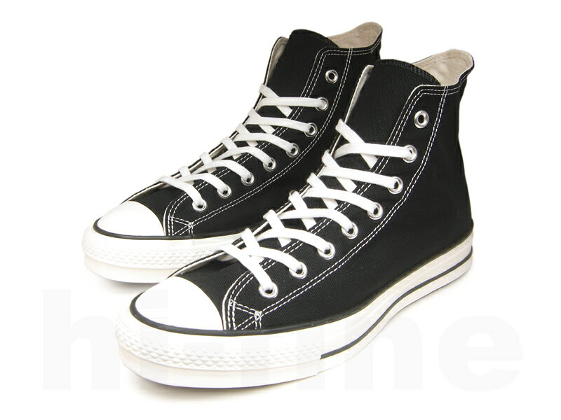 【ポイント10倍】コンバース オールスター 日本製 MADE IN JAPAN オールスター ハイカット CONVERSE CANVAS ALL STAR J HI ブラック 黒 キャンバス レディース メンズ