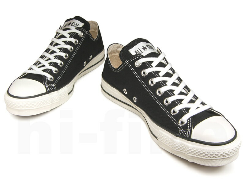 コンバース MADE IN JAPAN オールスター CONVERSE ALL STAR J OX ブラック 黒 日本製 ローカット レディース メンズ スニーカー