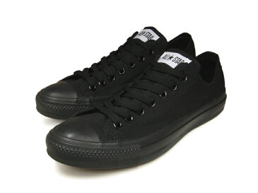 コンバース ローカット オールスター (真っ黒) CONVERSE CANVAS ALL STAR OX BLACK MONOCHROME ブラックモノクローム キャンバス