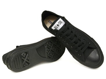 コンバース ローカット オールスター (真っ黒) CONVERSE CANVAS ALL STAR OX BLACK MONOCHROME ブラックモノクローム キャンバス