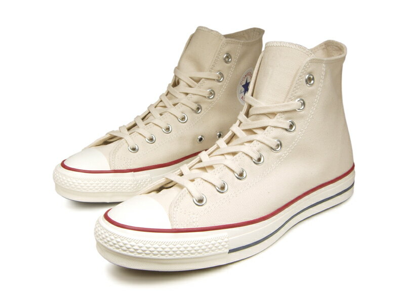 コンバース オールスター MADE IN JAPAN 日本製 ハイカット converse canvas all star j hi ナチュラルホワイト 生成り キャンバス レディース メンズ