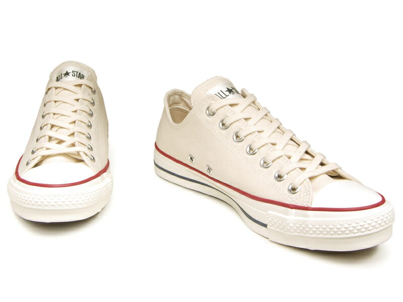 日本製 コンバース オールスター MADE IN JAPAN CONVERSE CANVAS ALL STAR J OX NATURAL WHITE ナチュラルホワイト 生成り 帆布 ローカット レディース メンズ スニーカー