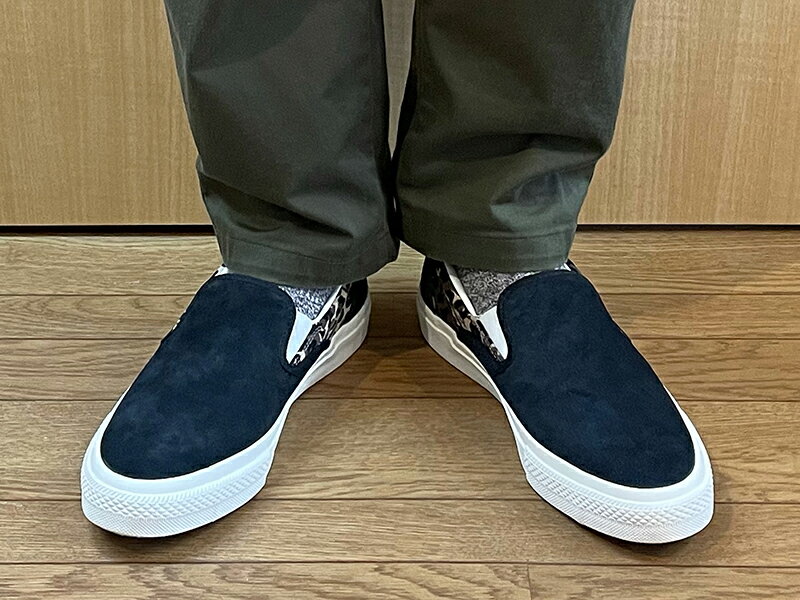 コンバース シーエス スリッポン スケート ボーディング レパード ブラック 豹柄 黒 CONVERSE CS SLIP-ON SK LP BLACK LEOPARD SKATEBOARDING【2021秋冬新作】 シェブロンスター レオパード レディース メンズ スエード スニーカー ローカット ワンスター