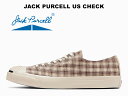 【2023年春夏新作】コンバース ジャックパーセル USオリジネーター チェック ベージュ CONVERSE JACK PURCELL US CHECK BEIGE U.S. ORIGINATOR レディース メンズ スニーカー 33301060