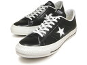 コンバース 日本製 ワンスター CONVERSE ONE STAR J ブラック/ホワイト レザー 黒/白 MADE IN JAPAN スニーカー レディース メンズ