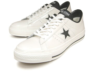 コンバース ワンスター レザー 日本製 CONVERSE ONE STAR J ホワイト/ブラック 白/黒 MADE IN JAPAN スニーカー レディース メンズ 29.0 大きいサイズあり