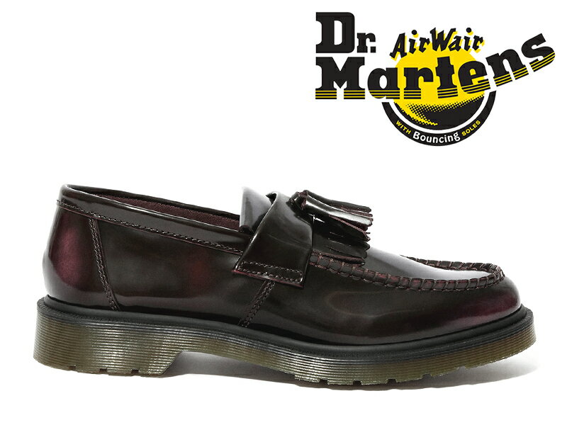 ドクターマーチン エイドリアン タッセルローファー モカシン チェリーレッド 赤 レディース メンズ Dr.Martens ADRIAN TASSEL LOAFER CHERRY RED PLOLISHD SMOOTH