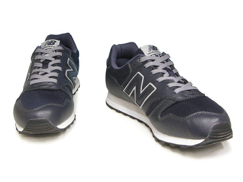 残り25.0 27.5 28.0センチ NEW BALANCE ML373 NVY 2E【国内正規品】 ニューバランス レディース メンズ ネイビー レザー メッシュ スニーカー 紺 574や996より手頃な価格も魅力な定番モデル【2019秋冬新作】