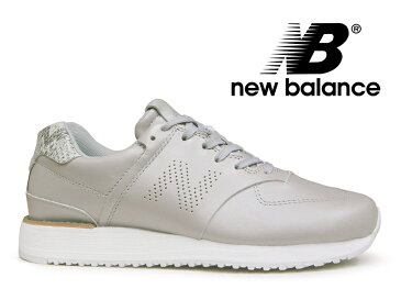 【残り細身の23.5と24.5センチ】996のように改編した「574」NEW BALANCE WL745 SS ニューバランス レディース シルバー (グレー) レザー スニーカー【国内正規品】