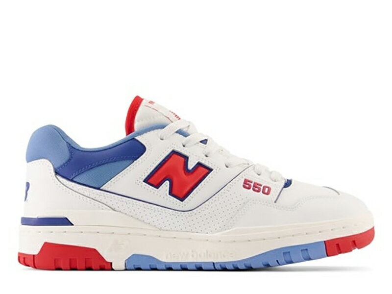 残り23.0 23.5センチ【人気のレザーモデル】 NEW BALANCE BB550 NCH WHITE RED 白 赤 ニューバランス 550 ホワイト/レッド レディース メンズ スニーカー クラシック バスケットボール シューズ 復刻 ヴィンテージ レトロ プレミアム