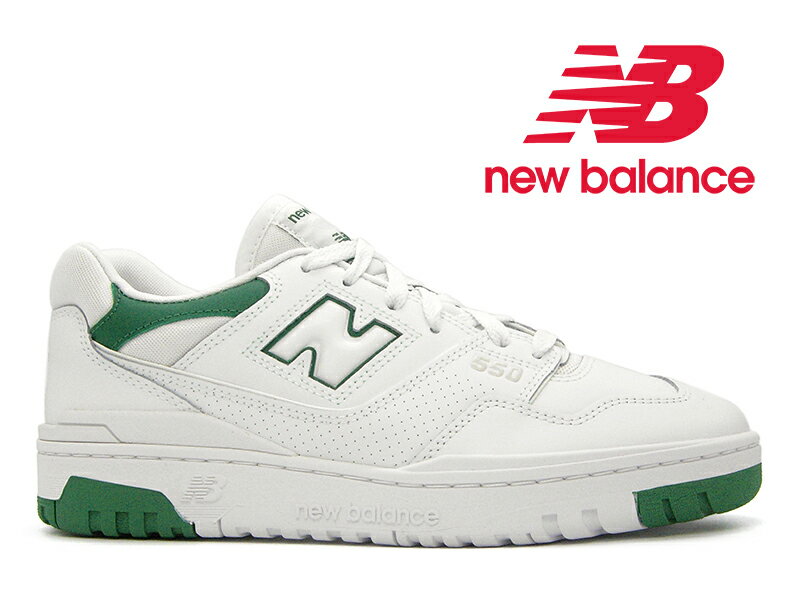 【2023秋冬新作】 NEW BALANCE BB550 SWB WHITE GREEN 白 緑 ニューバランス 550 ホワイト/グリーン レディース メンズ レザー スニーカー クラシック バスケットボール シューズ 復刻 ヴィンテージ レトロ プレミアムのサムネイル