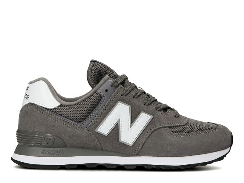 ニューバランス 574 チャコールグレー レディース メンズ スニーカー NEW BALANCE ML574 EG2 GRAY ESSENTIAL PACK【国内正規品】 クラシック ランニングシューズ スエード メッシュ 暗灰色