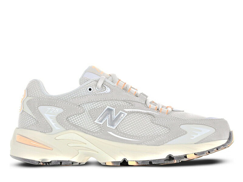 ニューバランス 725 ライトグレー 灰色 コーラルオレンジ ベージュ レディース メンズ スニーカー NEW BALANCE ML725 I LIGHT GRAY ユニセックスモデル ランニングシューズ 530408 国内正規品