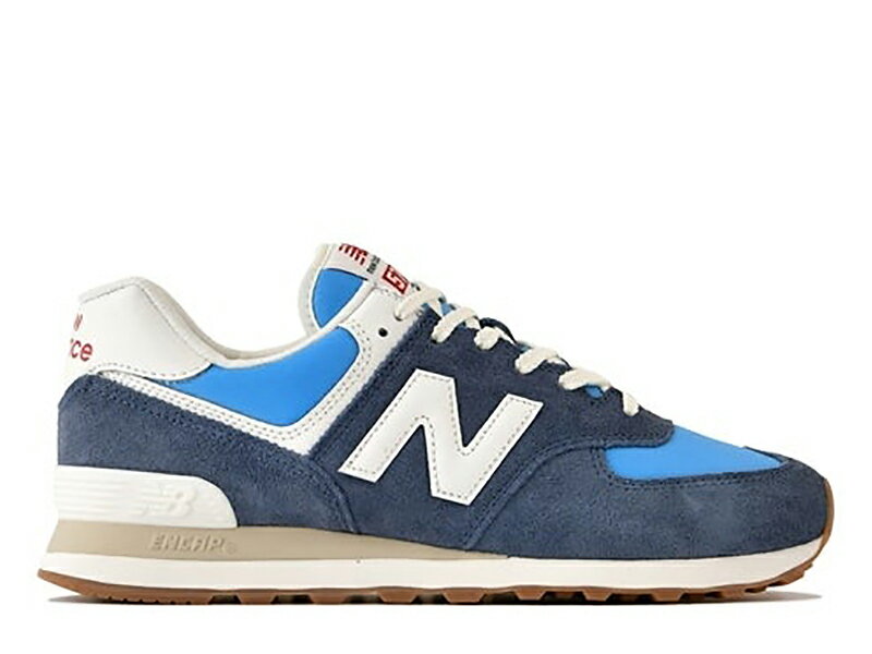 【2022年秋冬新作】ニューバランス スニーカー 574 ネイビー/ブルー レディース メンズ 紺 NEW BALANCE U574 RA2 NAVY RETRO BRIGHT PACK スエード メッシュ レトロブライトパック【国内正規品】