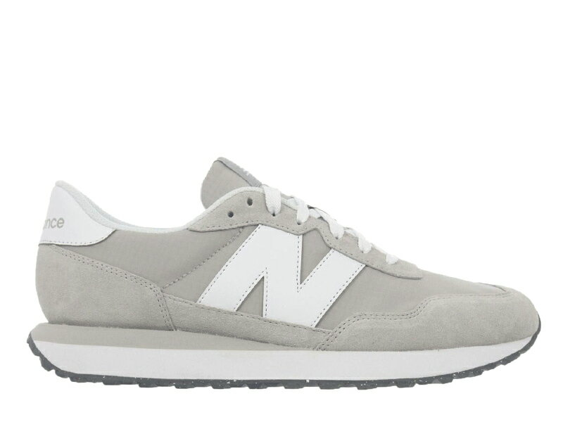 【2025秋冬新作】ニューバランス 237 グレー/ホワイト スエード 厚底 ビッグN レディース メンズ スニーカー ユニセックス NEW BALANCE MS237 HG GRAY 【国内正規品】