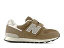 【キッズモデル】 NEW BALANCE PO313 TH2 BROWN ニューバランス キッズ スニーカー クラシック ブラウン 茶色 Raw Leather with Silver Metallic