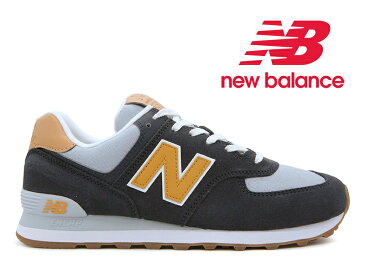 残り27.5センチ 【2021春夏新作】NEW BALANCE ML574 NA2 NAVY/YELLOW ニューバランス レディース メンズ スニーカー 574 ネイビー/イエロー 紺黄 【国内正規品】クロムフリースエード 植物由来のテキスタイル