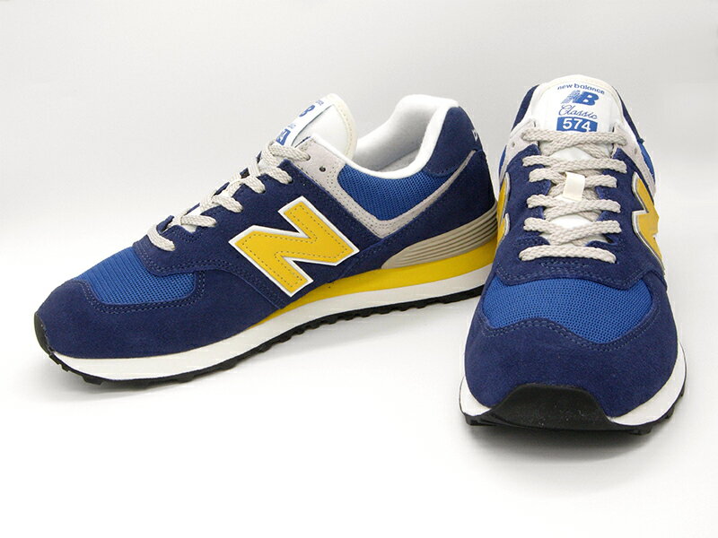 【2022春夏新作】ニューバランス レディース メンズ スニーカー 574 ブルー 青 NEW BALANCE ML574 OR2 BLUE OFF ROAD X55 PACK 1977オリジナルカラー ライトネイビー イエロー オフロードX55 パック【国内正規品】