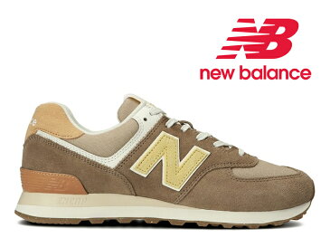 【2022年春夏新作】ニューバランス レディース メンズ スニーカー 574 ブラウン 茶色 NEW BALANCE ML574 RB2 BROWN SUSTAINABLE PACK ライトブラウン×イエロー スエード メッシュ サステナブルパック【国内正規品】