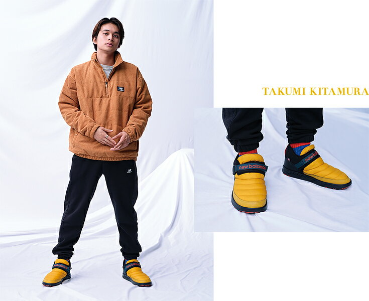 【国内正規品】ニューバランス キャラバン モック ミッド イエロー/ブラック/グリーン NEW BALANCE CARAVAN MOC MID M YELLOW/BLACK/GREEN SUFMMOCM レディース メンズ スニーカー 撥水加工 プリマロフト ダウン ショート ブーツ 北村匠海 DISH//