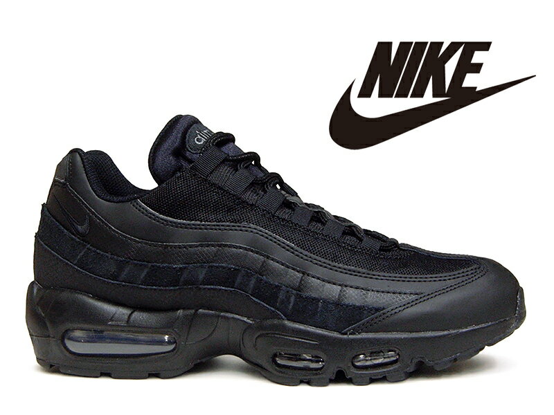 【残り28.5センチ】NIKE AIR MAX 95 ESSENTIAL BLACK/BLACK-DARK GREY CI3705-001ナイキ エアマックス95 エッセンシャル ブラック/ブラック-ダークグレー 黒×黒×灰メンズ スニーカー