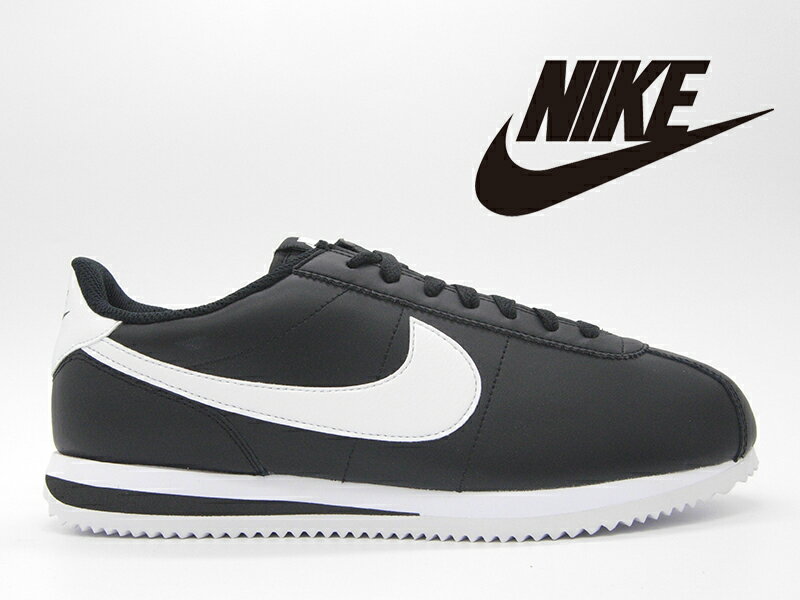 ナイキ レザースニーカー メンズ ナイキ コルテッツ ブラック/ホワイト 黒 白 メンズ レザー スニーカー NIKE CORTEZ BLACK/WHITE