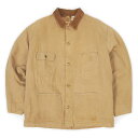 カーハート Carhartt 90's 90年代 裏地無し ダックカバーオール ミシガンチョアコート MADE IN USA アメリカ製 定番 ワーク WIP デトロイト ダブルニー ヴィンテージ ビンテージ VINTAGE 古着 ジャケット ブラウン XL【中古】