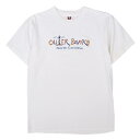 90's 90年代 OUTER BANKS スーベニアTシャツ ロゴ刺繍 USA VINTAGE ヴィンテージ ビンテージ アメリカ古着 メンズ カットソー 白 / ホワイト L