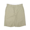 ディッキーズ Dickies 00 039 s 2000年代 ワークショーツ ハーフパンツ 定番 無地 TCツイル USA ヴィンテージ ビンテージ VINTAGE アメリカ古着 メンズ ショートパンツ カーキ / ベージュ W34【中古】