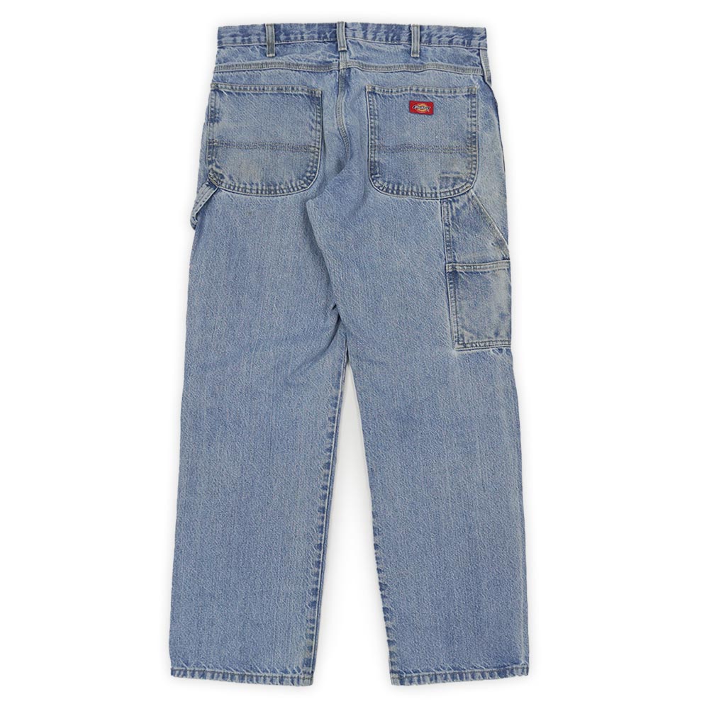 ディッキーズ Dickies 00s 2000年代 デニムペインターパンツ ジーンズ ペンキ フェード ワーク 定番 USA ヴィンテージ アメリカ 古着 メンズ ズボン パンツ インディゴブルー W32 L32【中古】
