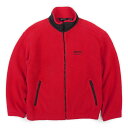 エディーバウアー Eddie Bauer 90's 90年代 フリースジャケット EBTEK アウトドア POLARTEC ポーラテック USA製 アメリカ製 ヴィンテージ ビンテージ VINTAGE 古着 メンズ コート・ジャケット レッド/赤 L