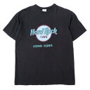 ハードロックカフェ Hard Rock CAFE 90 039 s 90年代 ロゴプリントTシャツ USA VINTAGE ヴィンテージ ビンテージ アメリカ古着 メンズ カットソー ブラック / 黒 M程度【中古】