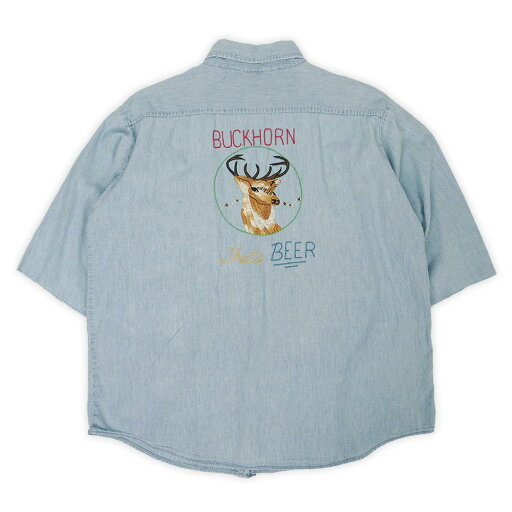 ELY 60s 60年代 刺繍入り シャンブレーシャツ カットオフ 企業ロゴ ビール USA ヴィンテージ アメリカ 古着 メンズ シャツ ブルー XL相当【中古】 ELY 60s 60年代 刺繍入り シャンブレーシャツ カットオフ 企業ロゴ ビール USA ヴィンテージ アメリカ 古着 メンズ シャツ ブルー XL相当【中古】