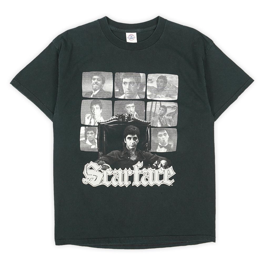 楽天Hi-smileスカーフェイス SCARFACE 00s 2000年代 Y2K ムービーTシャツ アルパチーノ 映画 USA ヴィンテージ ビンテージ VINTAGE アメリカ 古着 メンズ Tシャツ カットソー ブラック 黒 L【中古】