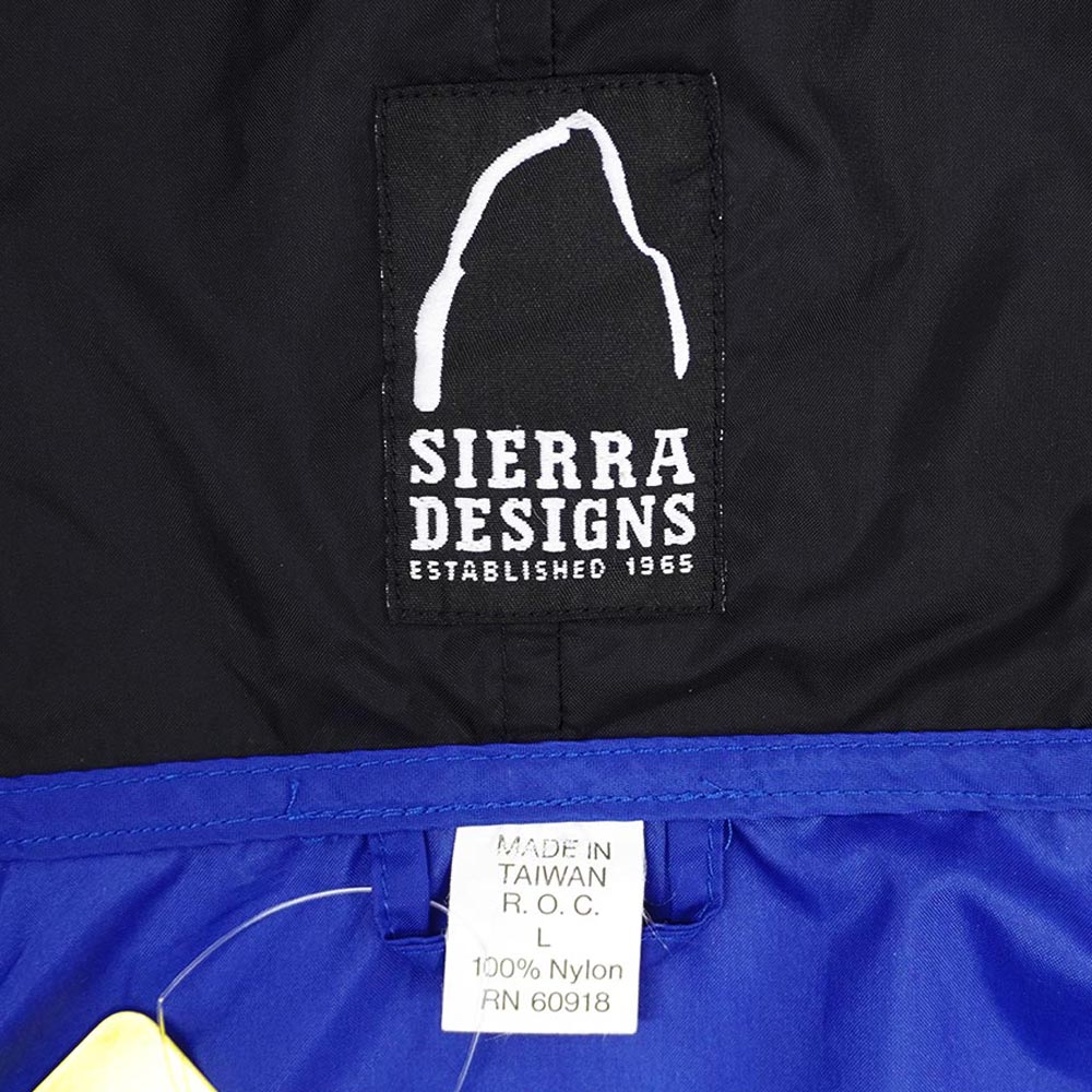 シエラデザイン SIERRA DESIGNS 90s 90年代 パッカブル ナイロンパーカー USA アメリカ ヴィンテージ 古着 メンズ コート ジャケット ブルー 青 L【中古】