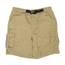エディーバウアー Eddie Bauer 00s 2000年代 Y2K ナイロンカーゴショーツ EARTH TECH 黒タグ オールド マルチポケット USA ヴィンテージ アメリカ 古着 メンズ ショートパンツ ベージュ L【中古】(4)