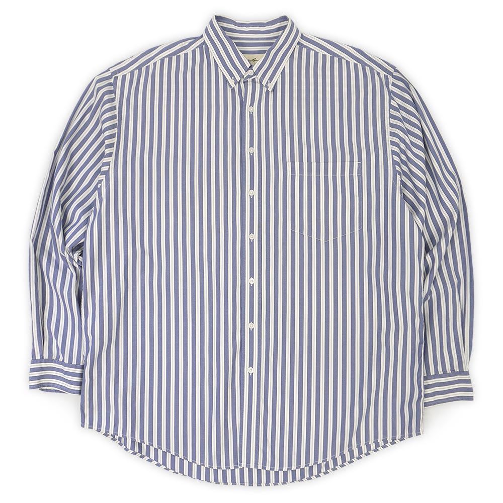 エディーバウアー Eddie Bauer 90s 90年代 ボタンダウンシャツ BD 白タグ 旧タグ 長袖 ブロード ビッグ..