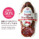 半額50%OFF!悪魔風旨辛サラミ!額に汗かくHOTな1本!辛いもの好きにはたまらないヴィアーニ社製サラミ・ディアボラ【約200g】【冷蔵/冷凍可】【D+1】