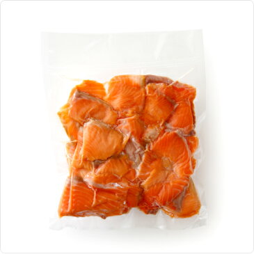 はせべさんの厚切りスモークサーモン切り落とし【500g】【冷凍のみ】※原料は空輸で輸入したフレッシュサーモンとなります。