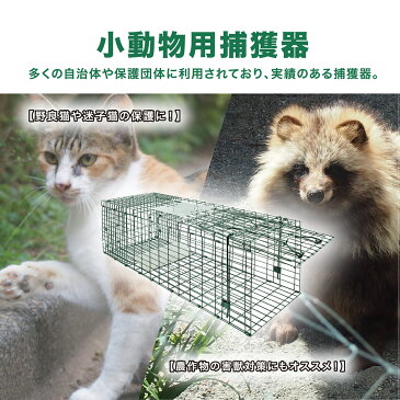HIBARI 捕獲器 Lサイズ アニマルトラップ 野良猫 迷子猫 小動物保護 実獣被害 コンパクト収納 ハクビシン アライグマ 送料無料