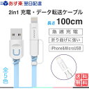 ポイント10倍 2in1充電ケーブル 1m iPhoneケー...