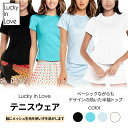 【テニス半袖】テニスウェア レディース Tシャツ 半袖 テニス おしゃれ かわいい 大人可愛い 海外 輸入 高級 プレゼント ギフト ラッキーインラブ Luck...