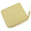 COMME DES GARCONS コムデギャルソン ラウンドファスナー二つ折り財布 レザー EMBOSSED エンボス ecg23s010 SA210E WHITE オフホワイト(4)