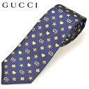 ネクタイ グッチ メンズ GUCCI シンボルズ モチーフ柄シルク ナロータイ サイズ剣幅7cm egc19s014 545834-4179 NAVY ネイビー