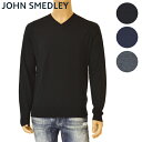 JOHN SMEDLEY ジョンスメドレー メンズ Vネック ニット SHIPTON シップトン STANDARD FIT カラー3色 メリノウール セーター ejd003