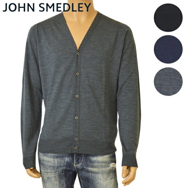 JOHN SMEDLEY ジョンスメドレー メンズ ニットカーディガン PETWORTH ペットワース STANDARD FIT カラー3色 メリノウール セーター ejd004