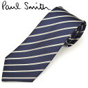 ポールスミス ネクタイ ネクタイ ポールスミス Paul Smith メンズ ストライプ柄 シルク サイズ剣幅8cm eps16w004 FLU14-47 GLU14-47ネイビー