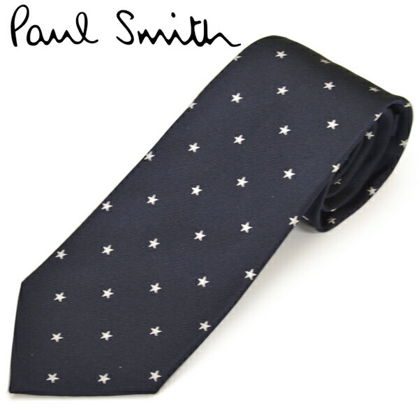 ポールスミス ネクタイ ネクタイ ポールスミス Paul Smith メンズ スター柄 星柄 シルク サイズ剣幅8cm eps16w008 FLU09-47 GLU09-47 ネイビー